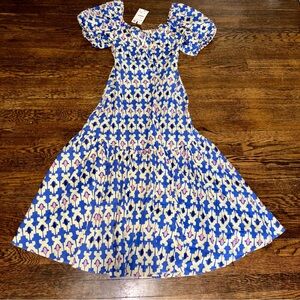 ZARA NWT size Medium printed Puff Sleeve Dress